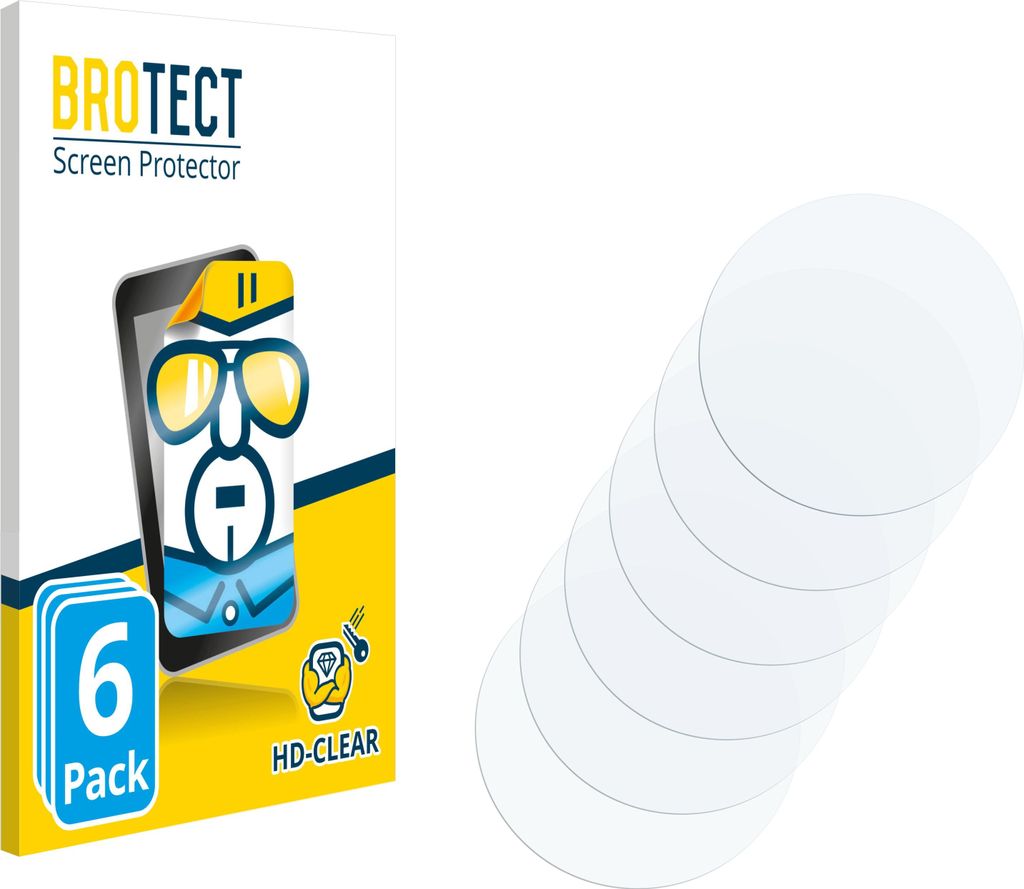 6x Für Dpofirs Bike Computer Schutzfolie BROTECT Displayschutz Display Schutz Folie Klar Transparent