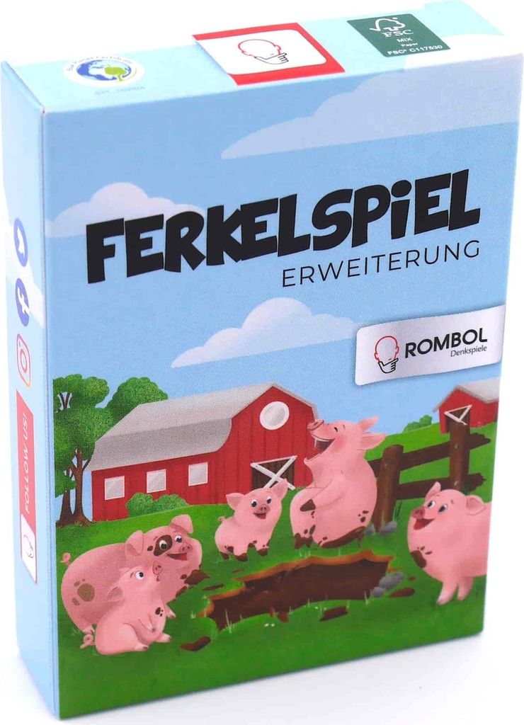 Ferkelspiel Erweiterung - Spielkarten mit lustigen Aufgaben und Ereignissen