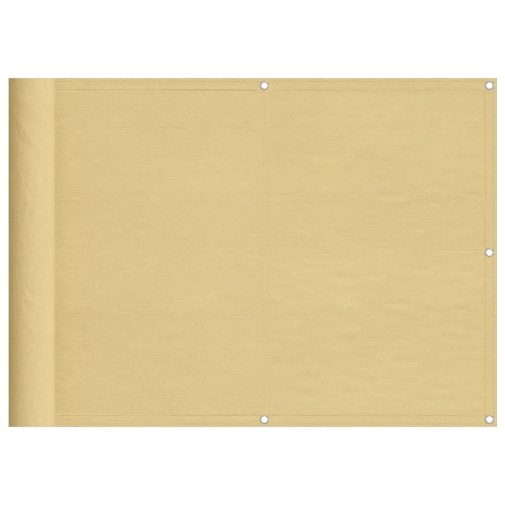 vidaXL Schermo Balcone Oxford 75x800 cm Sabbia | Alta Resistenza