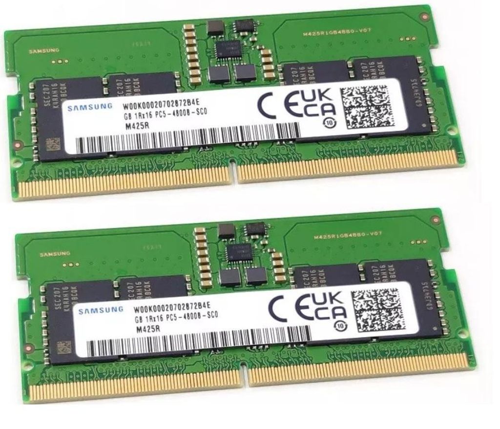 Samsung 64Gb 2x 32GB DDR5 5600MHz RAM PC5-44800 SODIMM 2Rx8 M425R4GA3BB0-CWM0L
