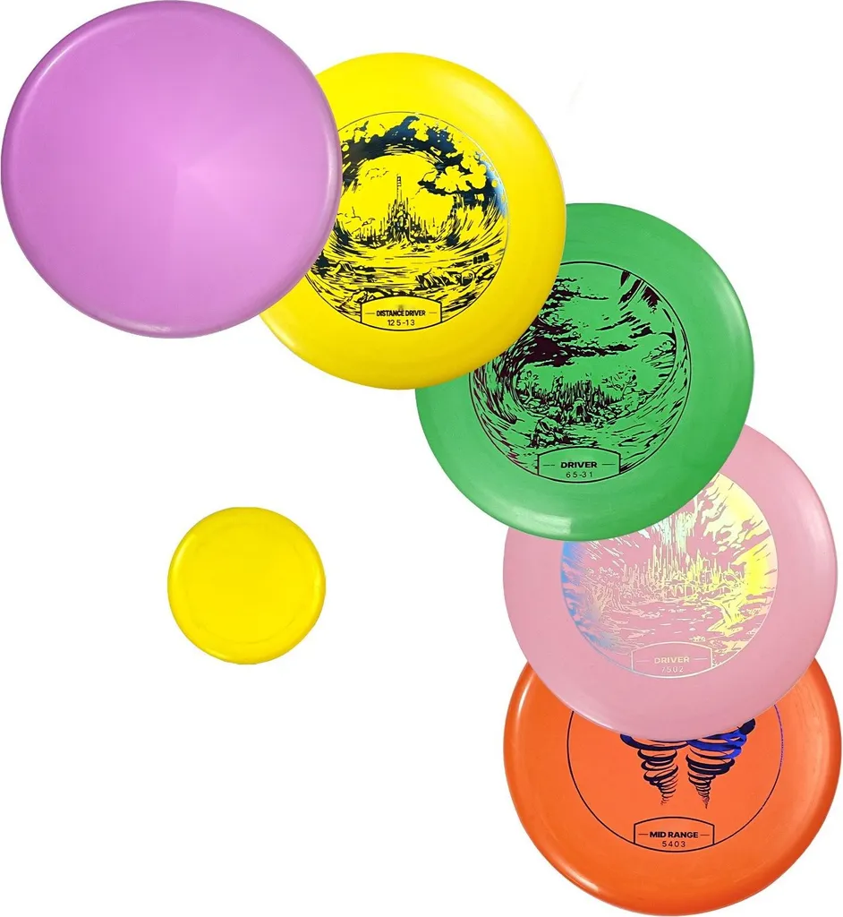 Kit de Démarrage Disc Golf Loisir avec 3 Disques de Vol et Marqueur - 9