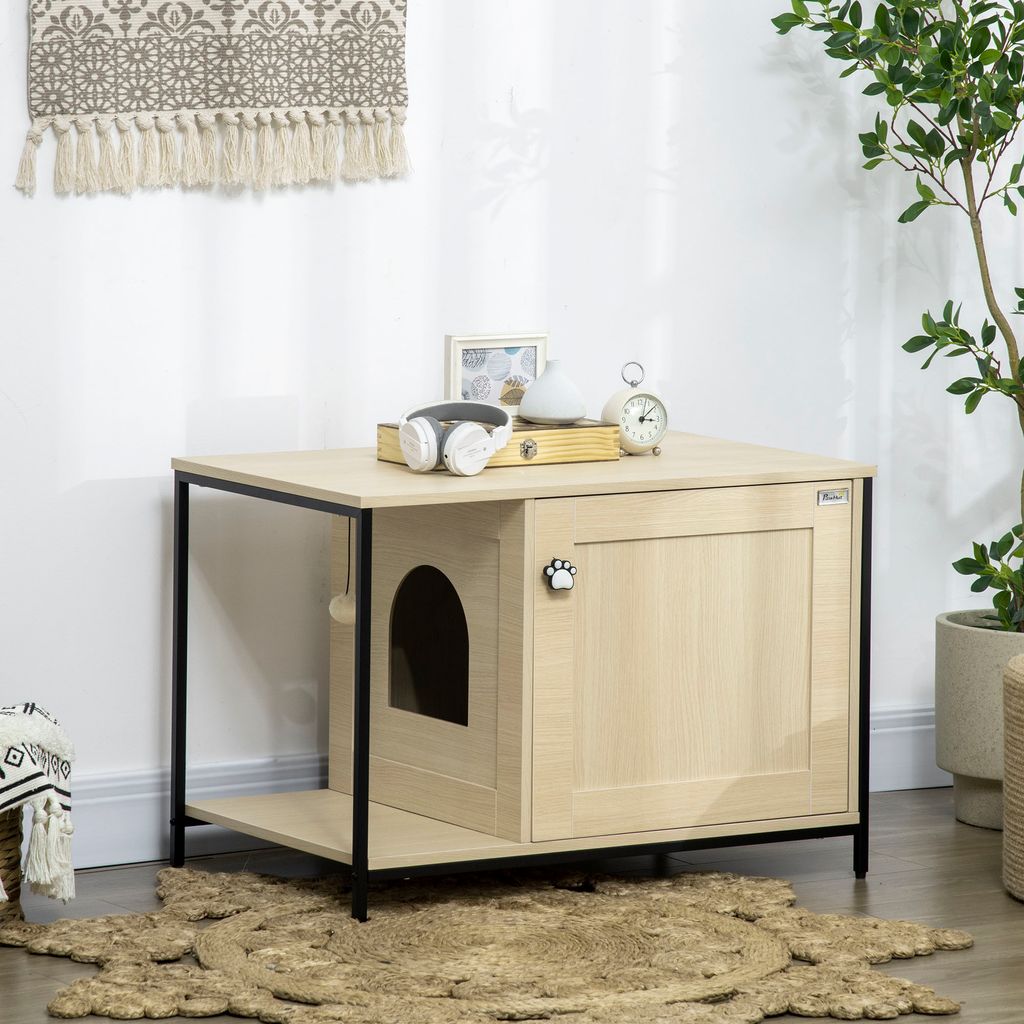 PawHut Katzenschrank für Katzentoilette, Katzenhaus mit Produktbild 2