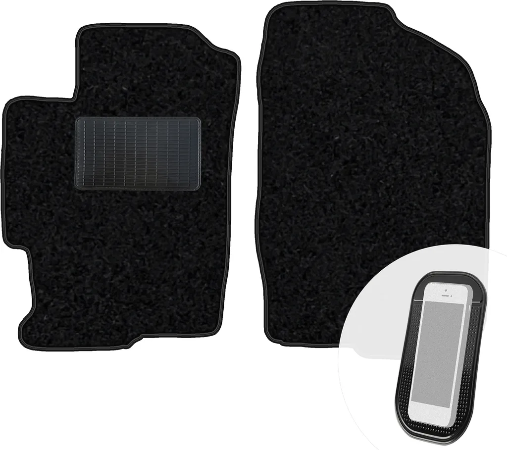 Tappetini Auto Mazda 6 I (2002-2007) Velluto Nero - Set 2 Pezzi