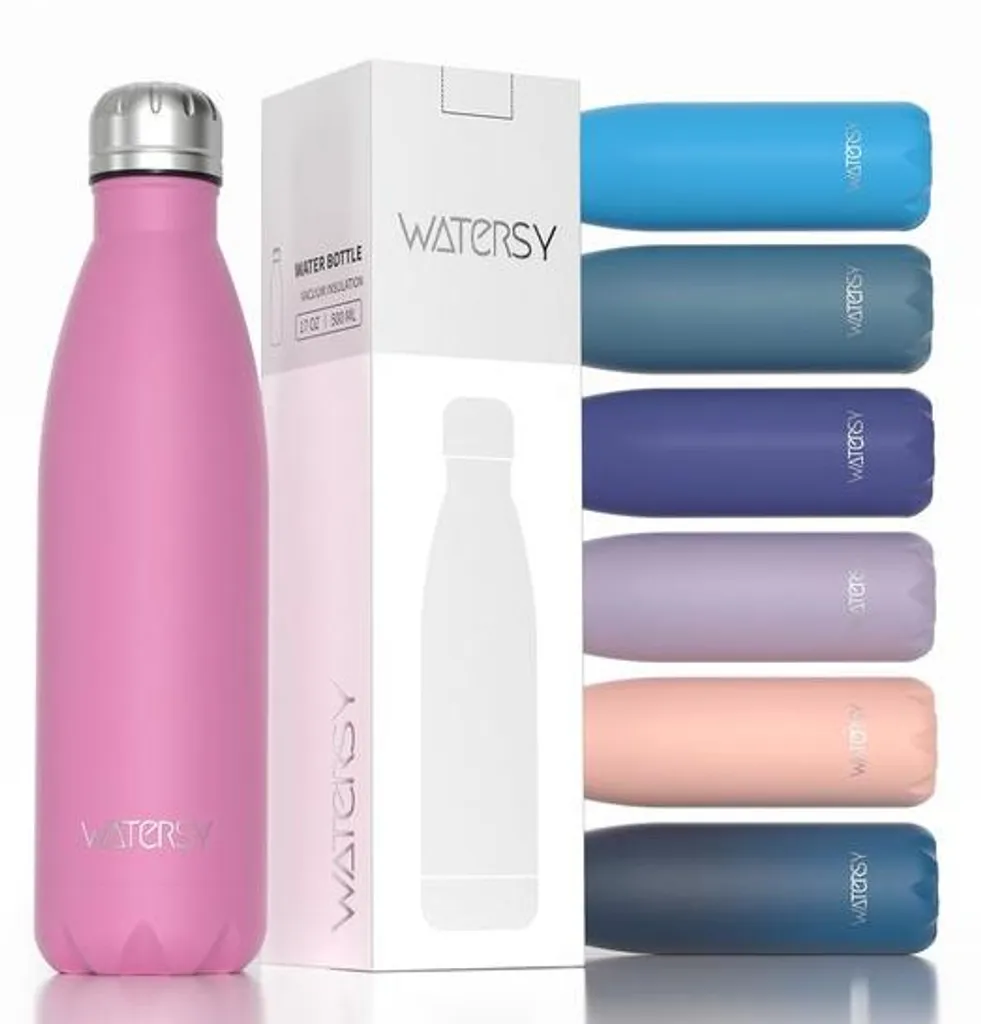 Bouteille réutilisable en inox 500ml anti-fuites pour le sport