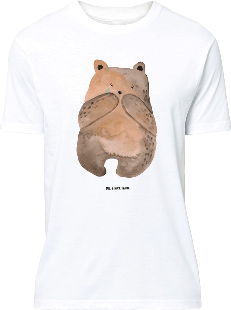 Mr. & Mrs. Panda Größe XL T-Shirt Bär Verlust - Weiß - Geschenk, Shirt, Tshirt, Teddy, mit Spruch, Trauer Trauergeschenk Traurig Trösten Trost...