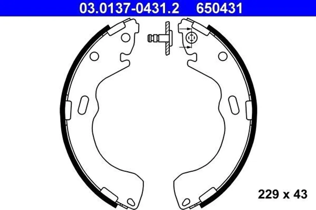 Mâchoires de frein arrière ATE pour Mazda Premacy et 626 Hatchback GF