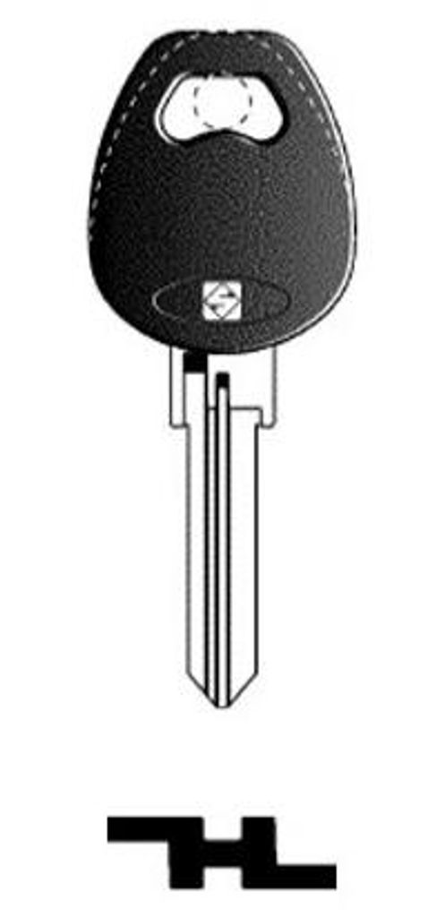 Silca AX1RP Rohling Schlüssel aus Stahl Produktbild 