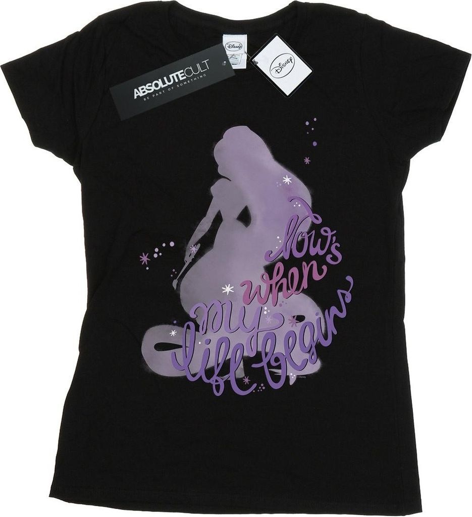 Disney - "Tangled Now's When My Life Begins" T-Shirt für Damen BI43821 (M) (Schwarz)
