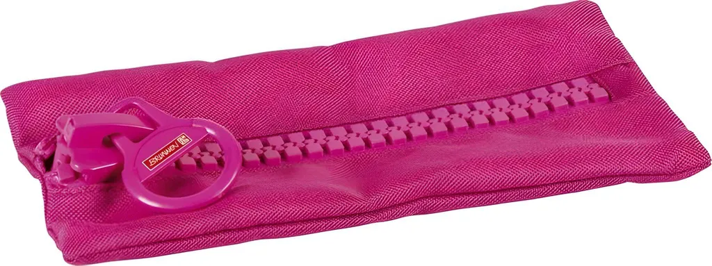 Trousse scolaire rose à large fermeture éclair Big Zip 23 cm BRUNNEN