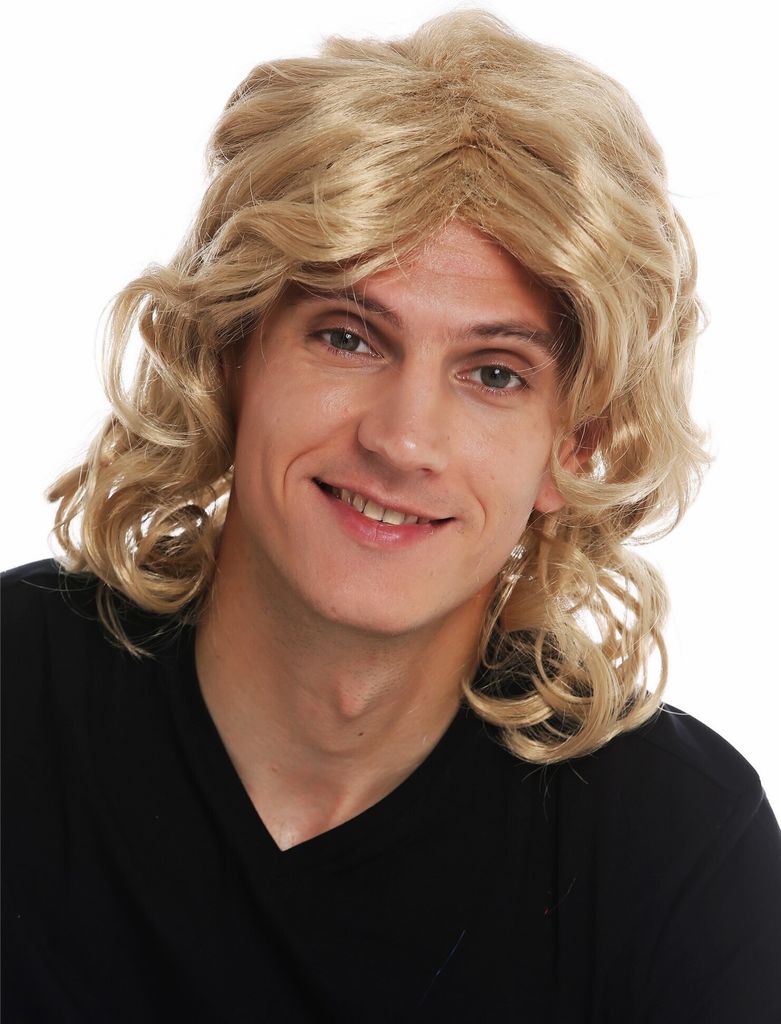 WIG ME UP Perücke Herren lang gewellt Blond Schönling Produktbild 