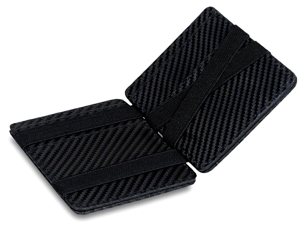 Magic Wallet – Handgefertigte Geldbörse aus Echtleder für Herren und Damen, flaches Portemonnaie mit Münzfach und Platz für 8 Karten | Farbe ...
