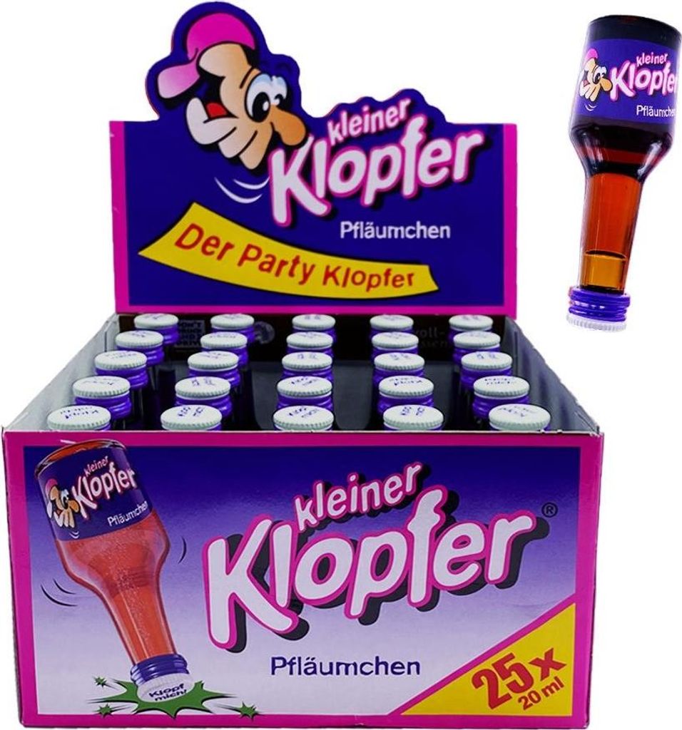 Kleiner Klopfer Pfläumchen, 17% Vol. 25 x 0,02 l Produktbild 