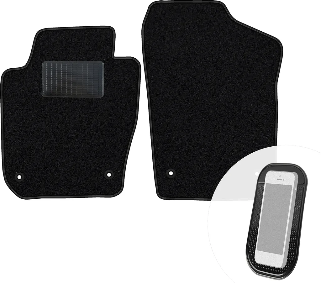 Tappetini moto-MOLTICO Anteriori per Seat Ibiza IV e Skoda Fabia 3 Velours