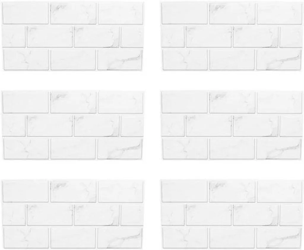 Rénovez vos carreaux abîmés avec nos autocollants muraux blancs étanches