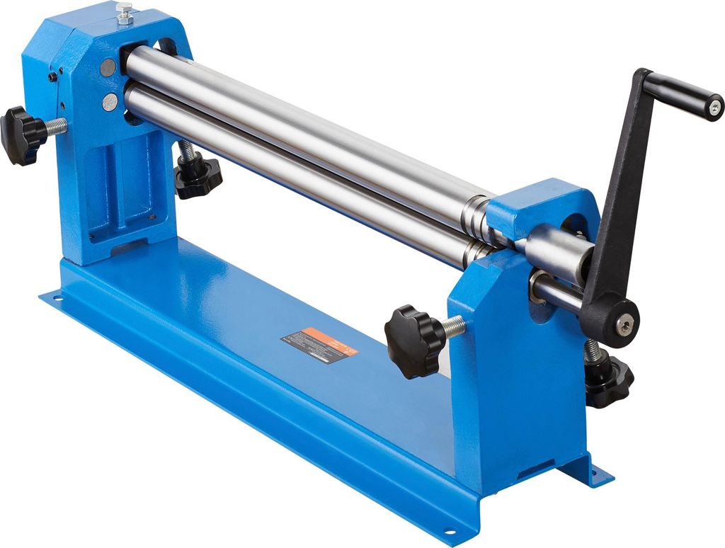SucceBuy Rundbiegemaschine 890x230x305 mm, Rundbiegegerät mit 610 mm Arbeitsbreite, Blechbiegemaschine mit 2 abnehmbaren Rollen für Stahl-, Kupfe...