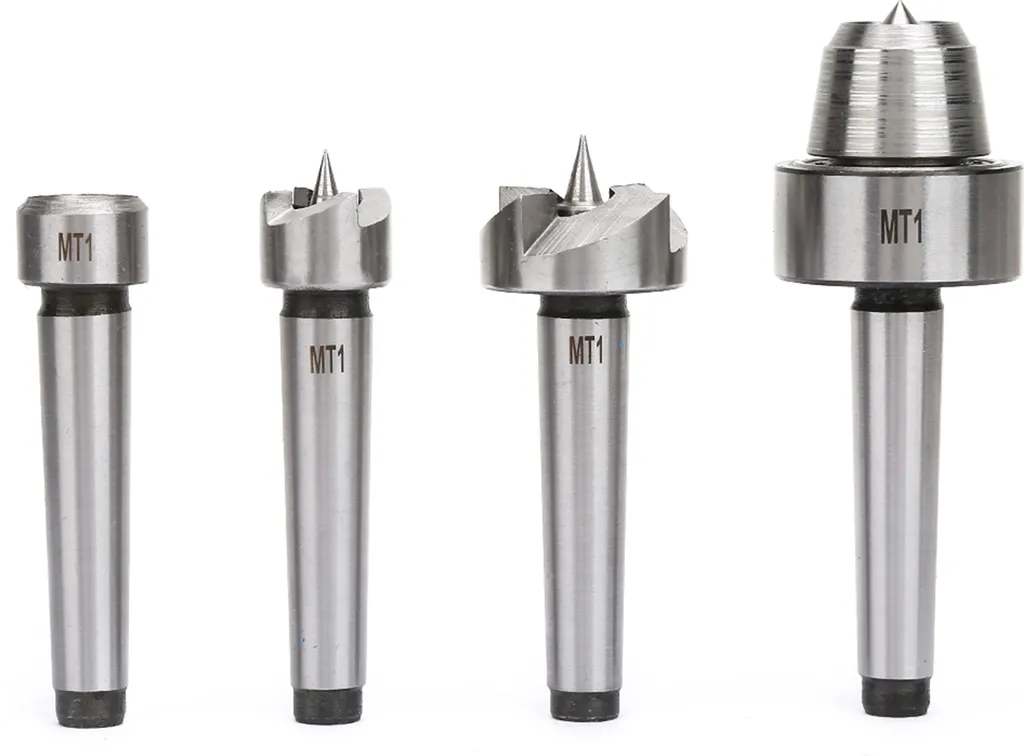 Kit poupée fixe MT1 en acier trempé avec quatre pointes de guidage
