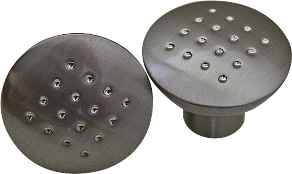 Edelstahlfarbender Möbelknopf ø 27mm Schrankknopf Schubladenknopf Küchenknopf