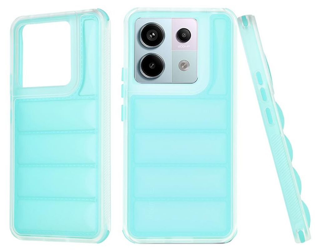Techsuit Wave Shield Back Cover Hülle für Xiaomi Redmi Note 13 Pro 5G / Xiaomi Poco X6 - Türkis