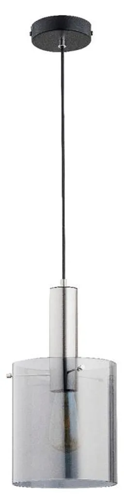 Suspension CALENA Noir Graphite Alfa E27 15W Métal - Luminaire 90x20x20cm