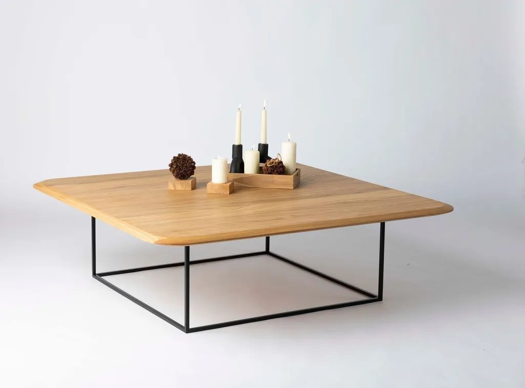 SOAP Table Basse à l'Huile Naturelle - Design Minimaliste en Bois