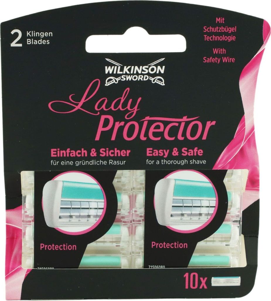 Wilkinson Sword Lady Protector, Ersatz-Rasierklingen für Frauen, 10 Stück