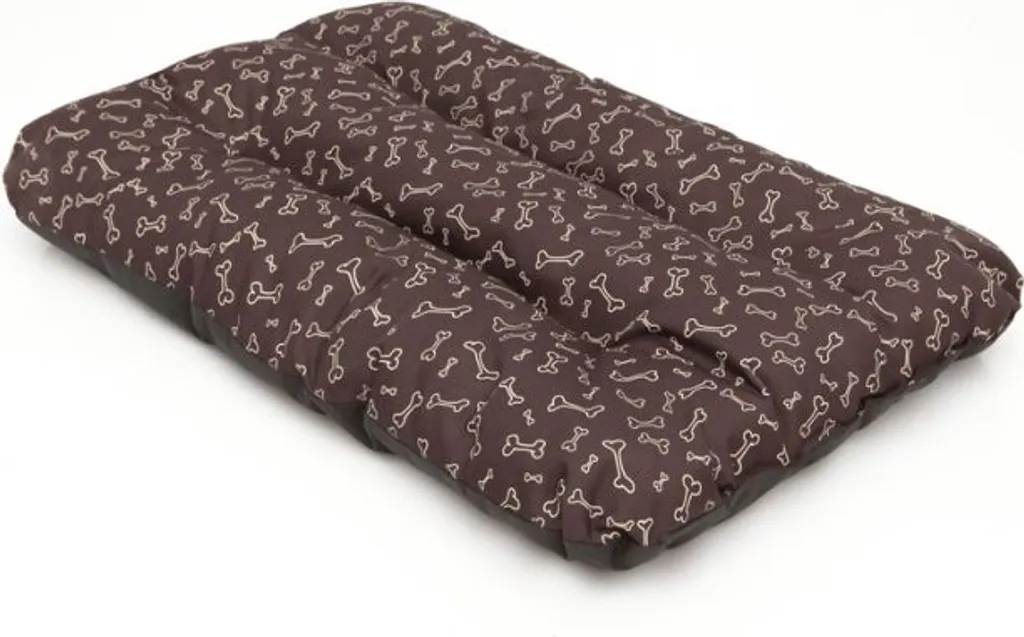 Matelas Chien Résistant Hobbydog Eko Prestige R1 Marron et Motif Os