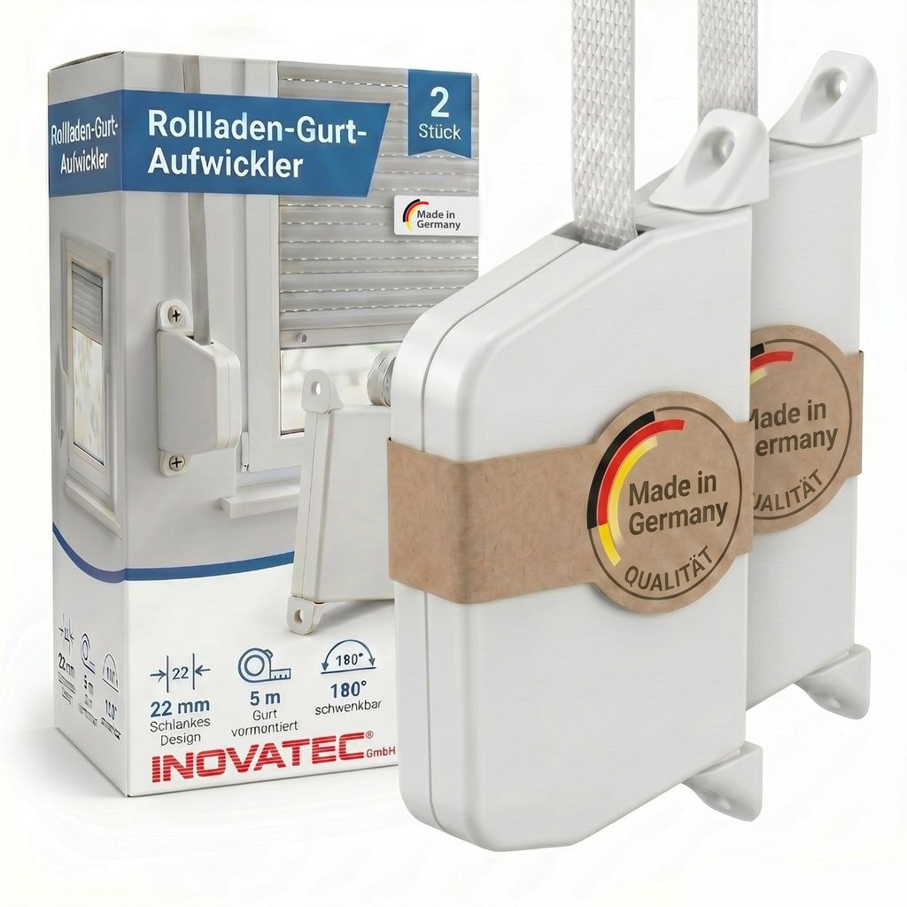 2 x INOVATEC Rollladen Aufschraubwickler Aufputz Produktbild 