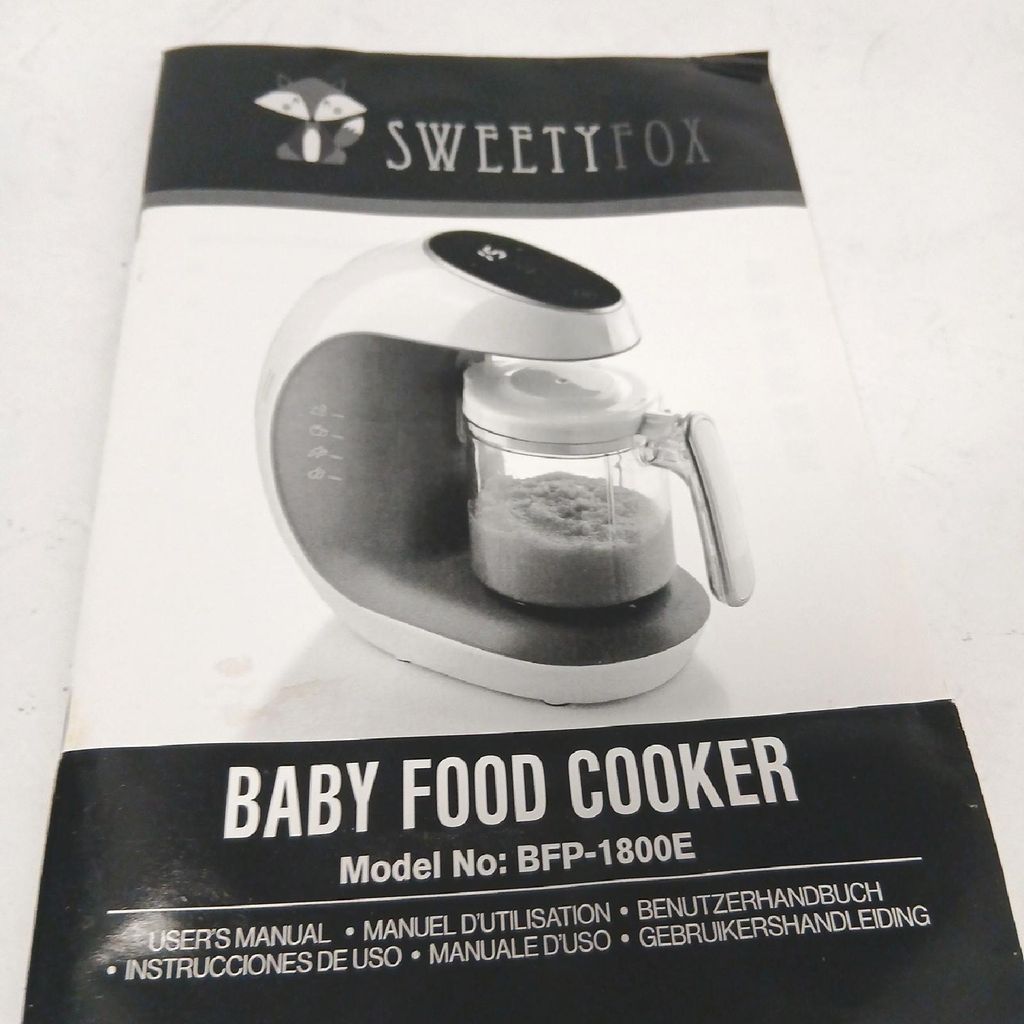 Sweety Fox Babynahrungszubereiter Küchenhelfer 7 in 1 Dampfgarer Mixer vielseitig einsetzbar