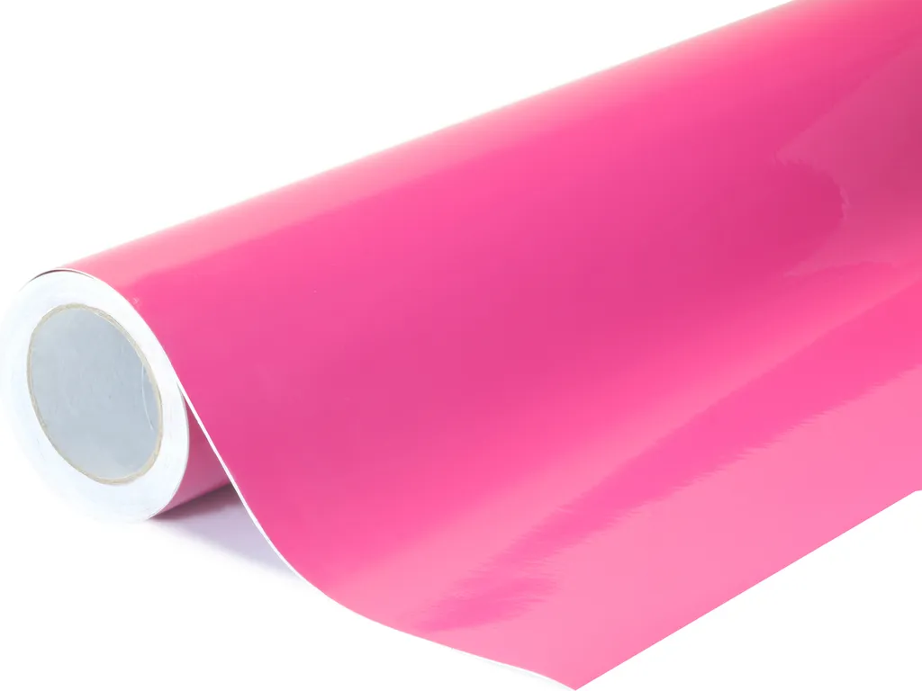 Film de covering rouge rose brillant 152x200cm haute résistance aux UV