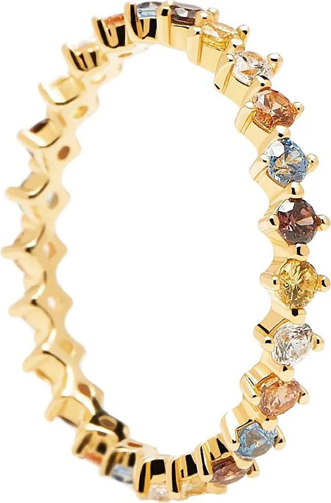 PDPaola Anello Sage AN01-209: Argento 925 e Pietre Colorate - Oro 18K