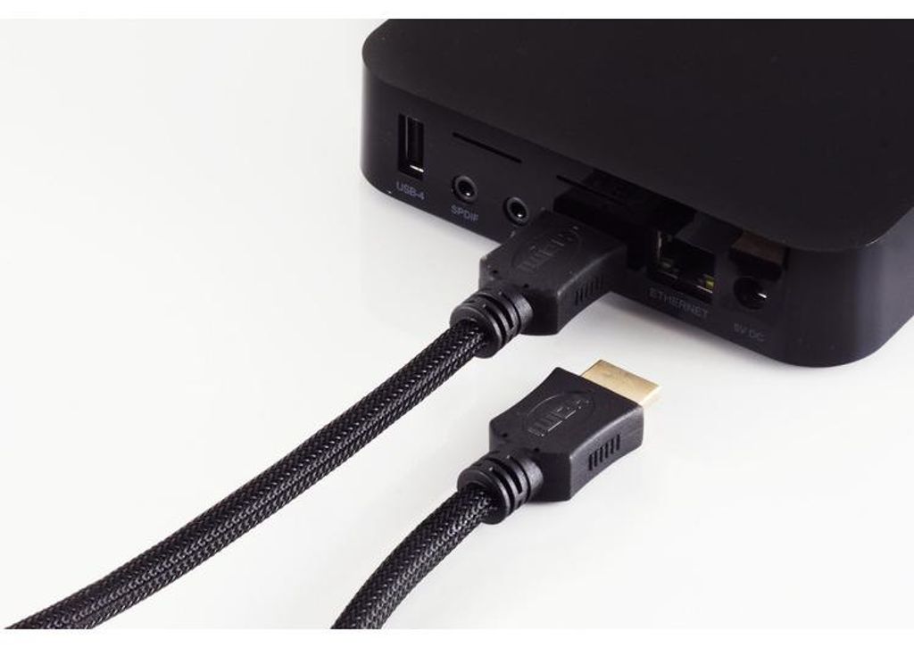 shiverpeaks HDMI A-St./HDMI A-St. verg HEAC sw Nylon Mantel 3m