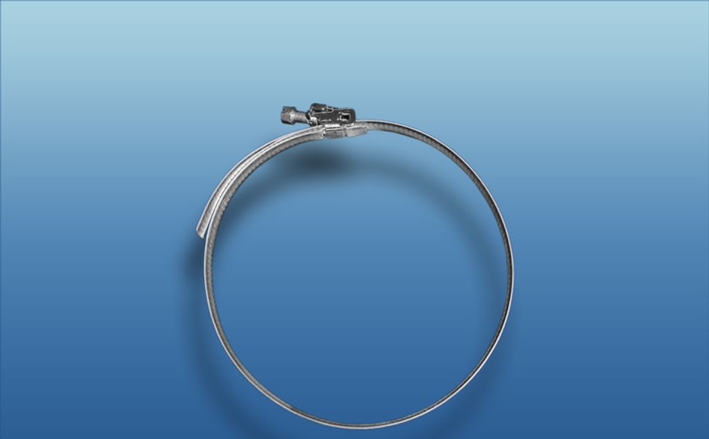 Schlauchschelle Edelstahl mit Schnellverschluss : bis Ø380 Größe: bis Ø380