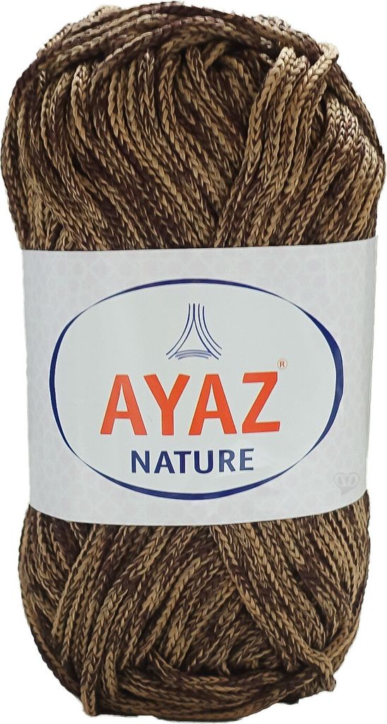 100g Strick-Garn Nature Strickwolle Häkelgarn Makramegarn, Freie Farbwahl, Farbe:braunbeige