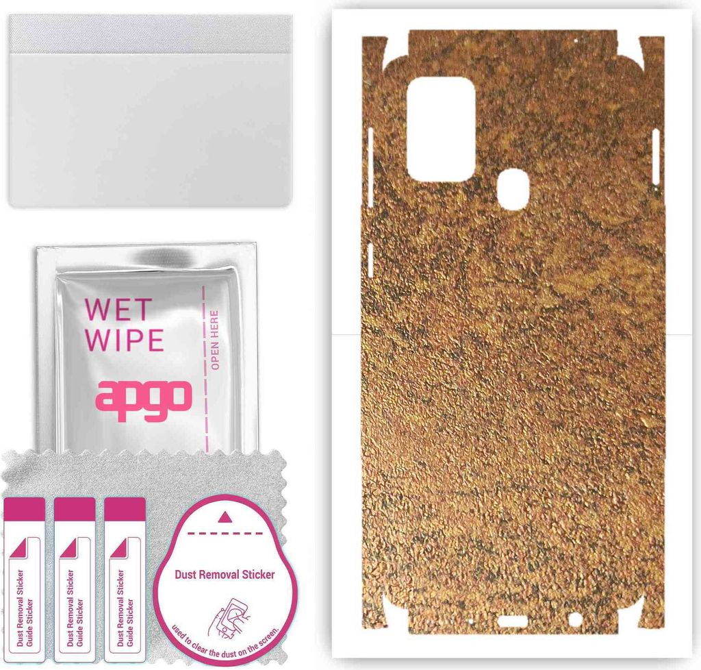 apgo Rückseite + Seiten Schutzfolie, Skin, kompatibel mit Samsung Galaxy M31, Hinten Displayschutzfolie aus Vinylfolie, kratzfest, einfache Montag...