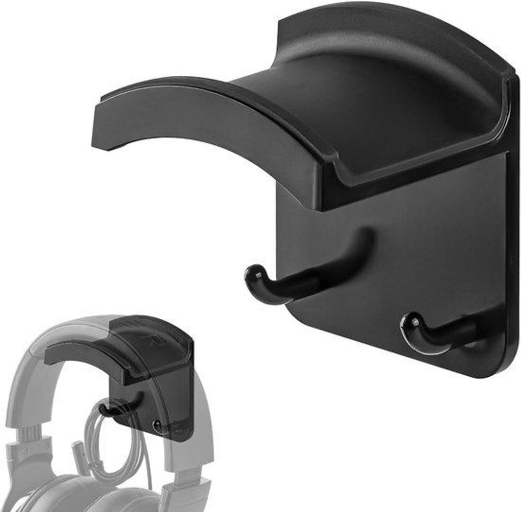 Gaming-Hoofdtelefoon-Haak, Wandmontage, für Gaming, Home, Office, Studio, Schwarz