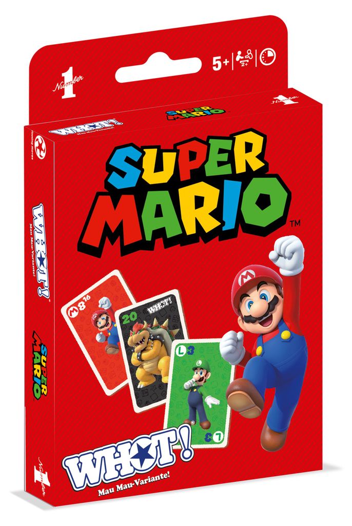 WHOT ! - Super Mario jeu de cartes cartes à jouer Mau-Mau Image du produit 