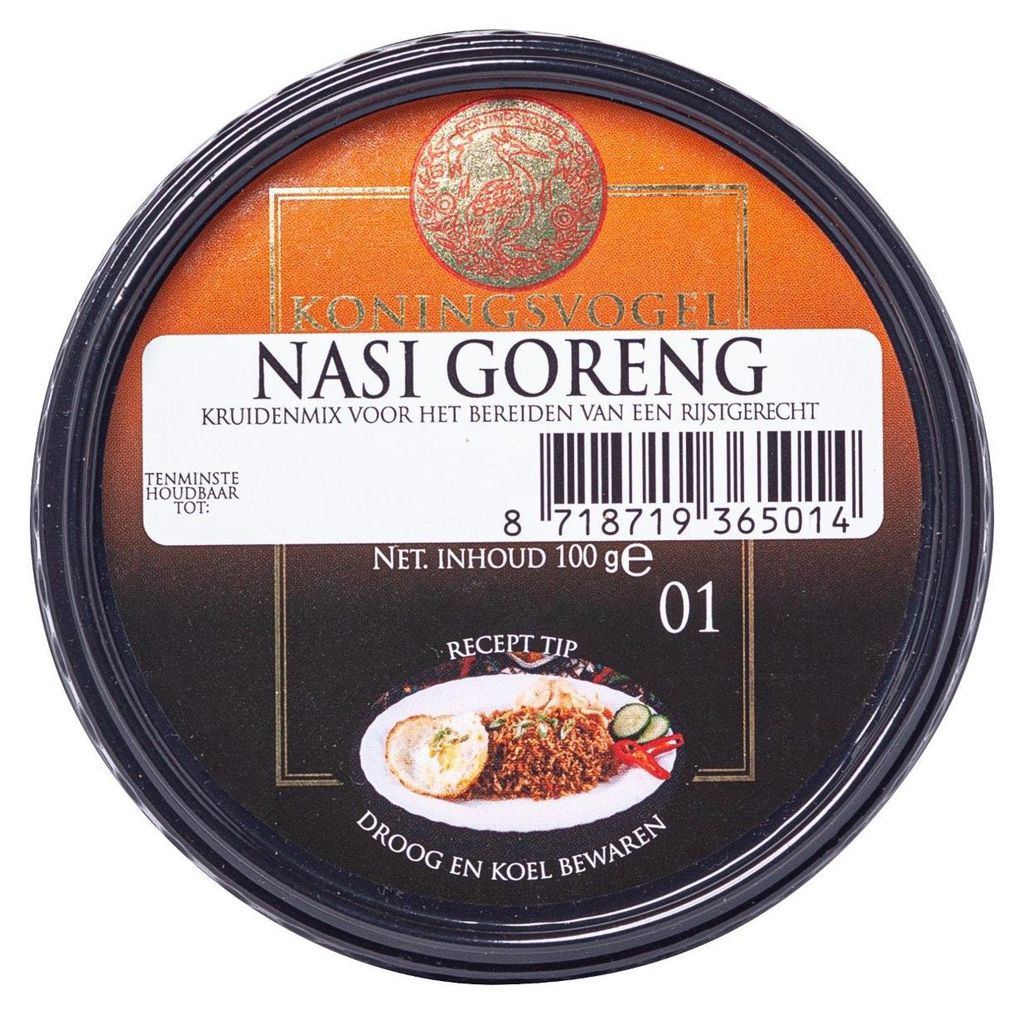 Koningsvogel Boemboe Nasi Goreng Mix 100g – Würzige Produktbild 