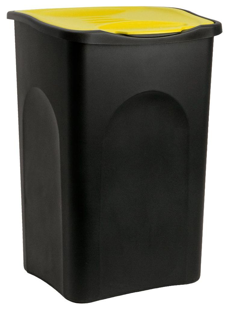 Stefanplast 70650, 50 l, Quadratisch, Schwarz, Gelb, Produktbild 