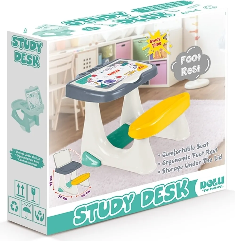 Table Bureau Enfant Pastel Dolu 2666 - Structure Robuste 50x77 cm
