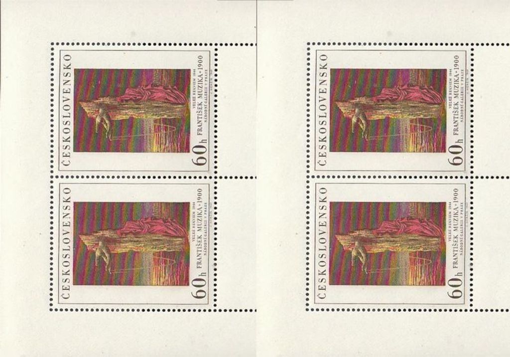 Briefmarken Tschechoslowakei 1969 Mi 1910Klb-1914Klb Kleinbögen (kompl.Ausg.) gestempelt Kunst