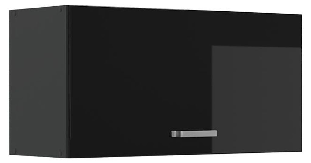 Pensile da cucina Vicco R-Line Nero lucido/Antracite 80 cm Immagine del prodotto 