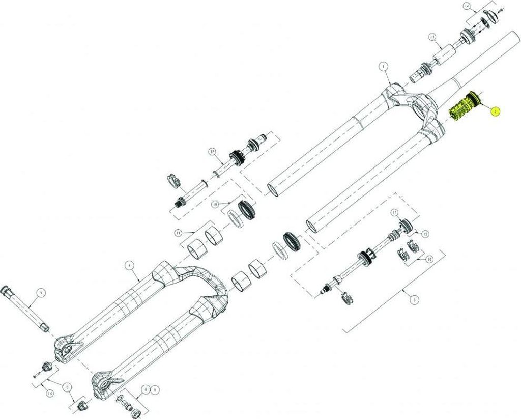 Manitou IVA Kit Mattoc Comp 29" 29 Mattschwarz - präzises Tuning für deine Fe...