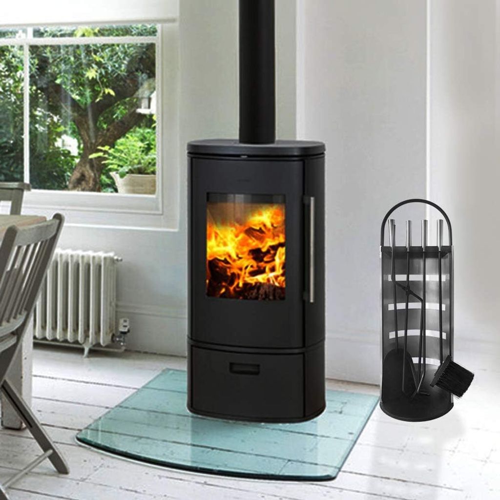 YUENFONG Kaminbesteck Edelstahl 5-teilig Modern Kamin Produktbild 5