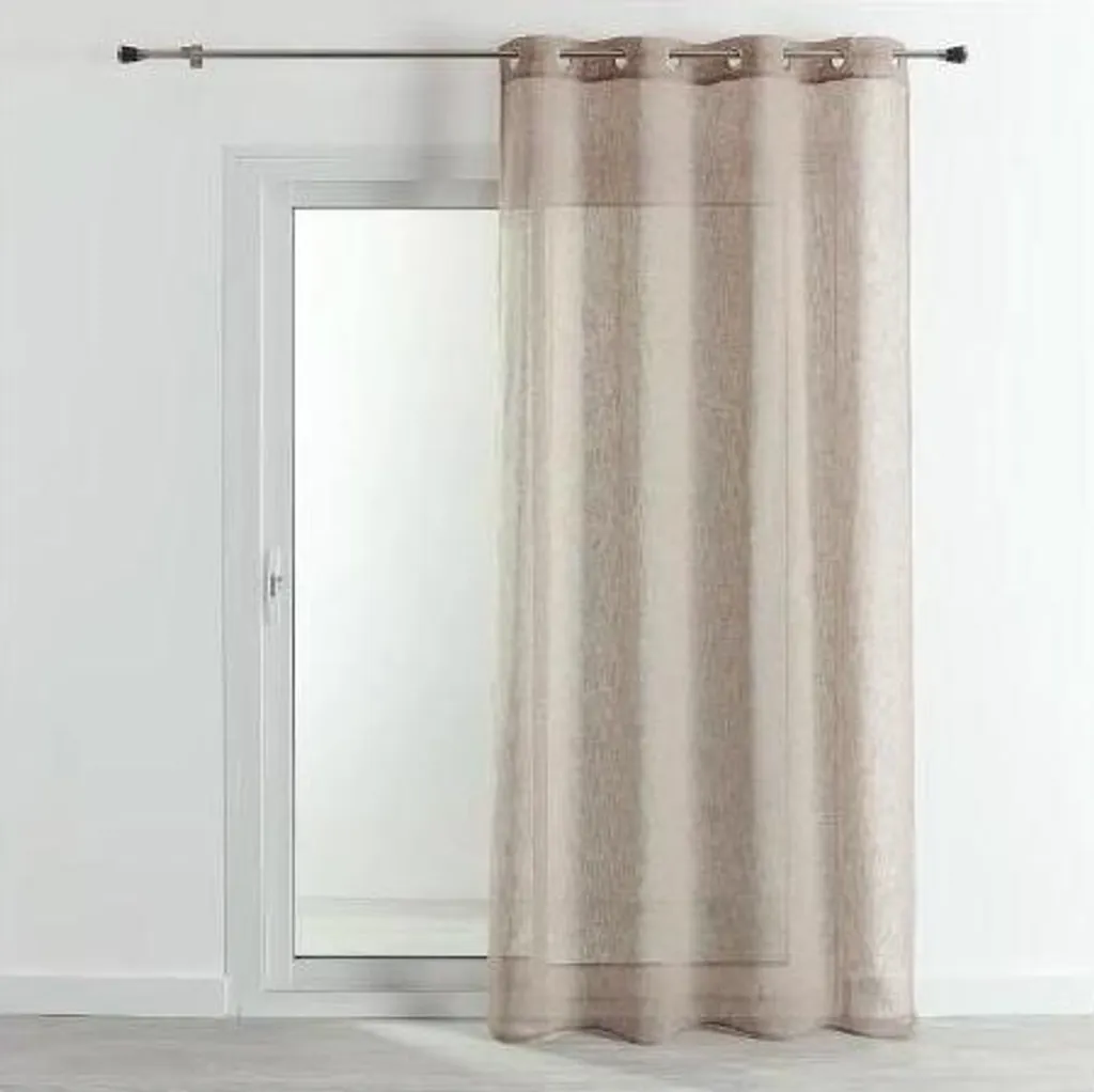 Rideaux 140x260 cm beige idéal pour sublimer une chambre ou un séjour