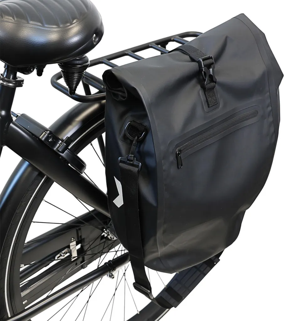 Sacoche vélo étanche Dresco Traveller Luxe 28L avec bandes réfléchissantes