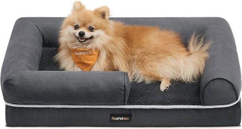 Hochbeet für Hunde - Hundebett - Hunde-Kissen - Hunde-Kissenstuhl - Hunde-Box - mit erhöhten Kanten, abnehmbarer und waschbarer Überzug, 76 x 51...