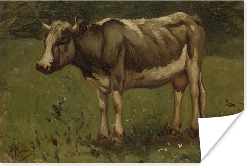 MuchoWow Poster Kuh - Gemälde von Anton Mauve 180x120 cm - Fotoplakat