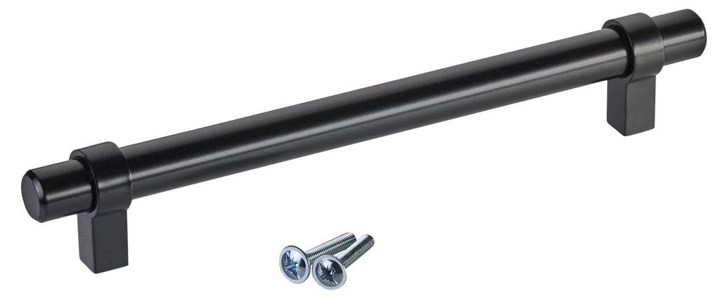 SOTECH Möbelgriff G20 Ø 14 mm Schrankgriff – Bohrabstand 160 mm, Schwarz matt