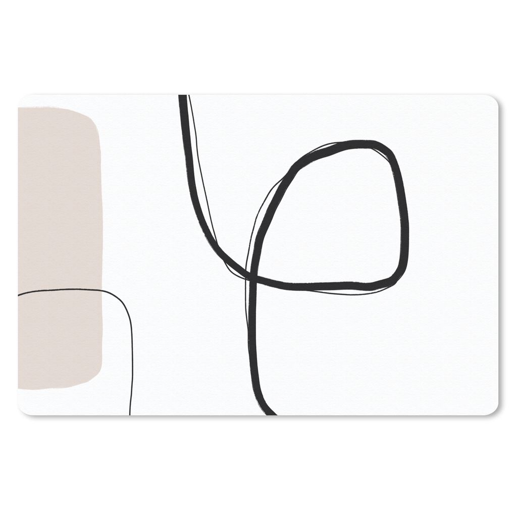 MuchoWow Mauspad Mousepad Abstrakt - Pastell - Minimalismus 27x18 cm - Mousepads - Maus Mat - Pad - Mausunterlage - Büroartikel - Desk Matten