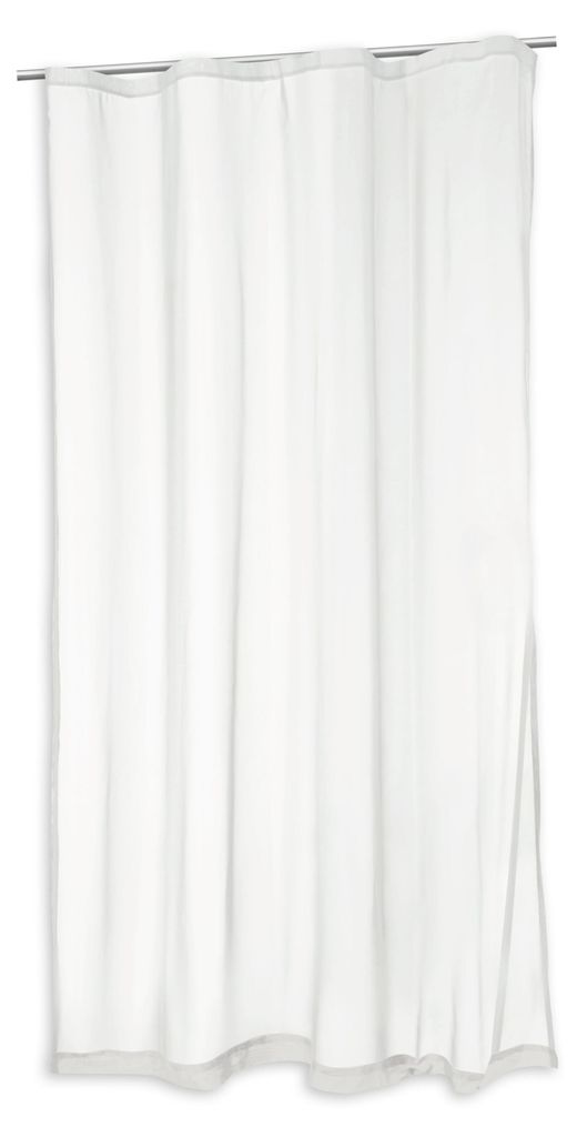 Voile Vorhang weiß Kräuselband Gardine transparent ca. Produktbild 